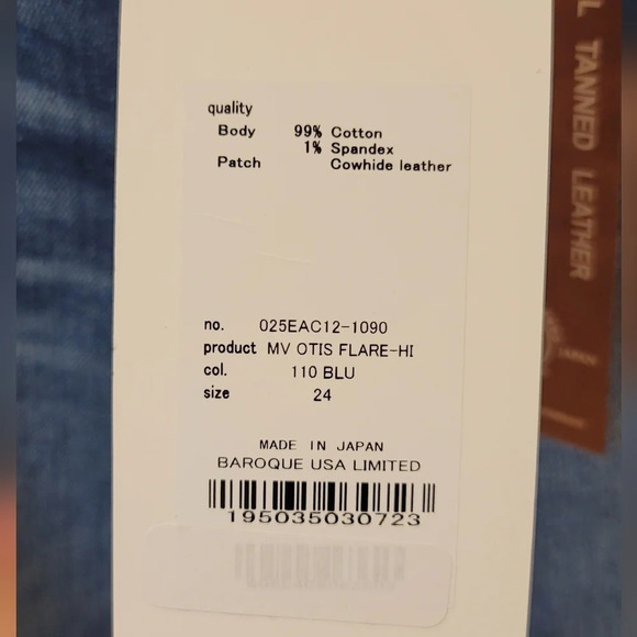MOUSSY VINTAGE Jeans Otis Flare Hi High Rise Jeans In Blue Size 24 - Picture 8 of 8